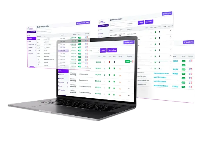 Panel de facturación